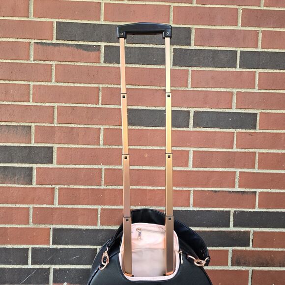 Chic Black Round Travel Bag - Picture 4 of 15